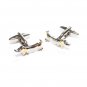 Two Tone Silver Gold Colour Dachshund Dog Cufflinks Dachsie Doxie Cufflinks