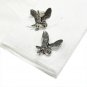 English Made Pewter Cufflinks - Barn Owl Cufflinks