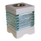 Stone Oil Burner Square Glass Bricks Design 11cm (4.5")