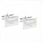 Gents Cufflinks Engaved Spitfire Design Rectangular Cufflinks