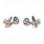 Gents Cufflinks Double Ended Chain Style Spitfire & Roundel Cufflinks