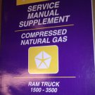 GENUINE 1996 RAM 1500-3500 NATURAL GAS SERVICE MANUAL SUPPLEMENT 81-370-6108A