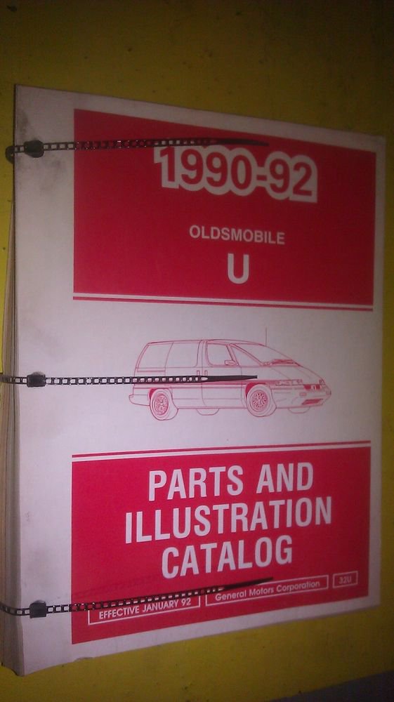 GENUINE OLDSMOBILE U 19901992 PARTS AND ILLUSTRATION CATALOG 32U