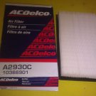 GENUINE GM / AC DELCO AIR FILTER 10366901 / A2930C