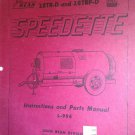 GENUINE JOHN BEAN MODELS 28T-D/28TR-D/28TRP-D SPEEDETTE INST PARTS LIST L-996