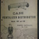 VINTAGE CASE MODEL FERTILIZER DISTRIBUTOR MODELS 808 AND 810 CATALOG NO 768