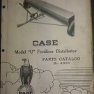 VINTAGE CASE MODEL U FERTILIZER DISTRIBUTOR CATALOG NO A527