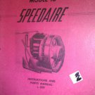 GENUINE JOHN BEAN MODEL 10 SPEEDAIRE INSTRUCTION AND PARTS MANUAL L-951