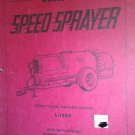 GENUINE JOHN BEAN MODEL 29-D SPEED SPRAYER INSTRUCTION / PARTS MANUAL L-1200