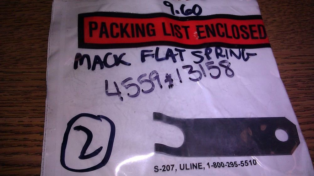 GENUINE MACK FLAT SPRING 455913158 NEW SURPLUS