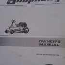 GENUINE SIMPLICITY MFG. NO. 963 WONDER-BOY 808 OWNER'S MANUAL OP72