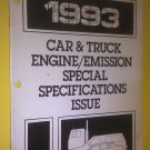 GENUINE FORD 1993 CAR TRUCK EMISSIONS SPECIFICATIONS ISSUE JUNE FPS-12180-93