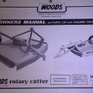 GENUINE WOODS ROTARY CUTTER 60-4 & M60-4 OWNER'S / PARTS MANUAL F-4917