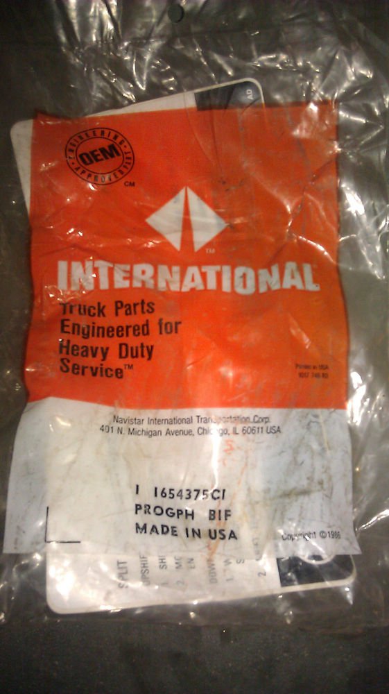 GENUINE INTERNATIONAL SPEC PROGPH 1654375C1 NEW SURPLUS
