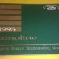 FORD ECONOLINE 1993 ELECTRICAL / VACUUM TROUBLESHOOTING MANUAL FPS-12128-93