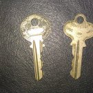 LOT OF 2 VINTAGE INDEPENDENT LOCK CO. KEYS