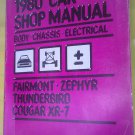 GENUINE FORD 1980 CAR SHOP MANUAL BODY / CHASSIS FPS 365-126-80B / FPS36512680B