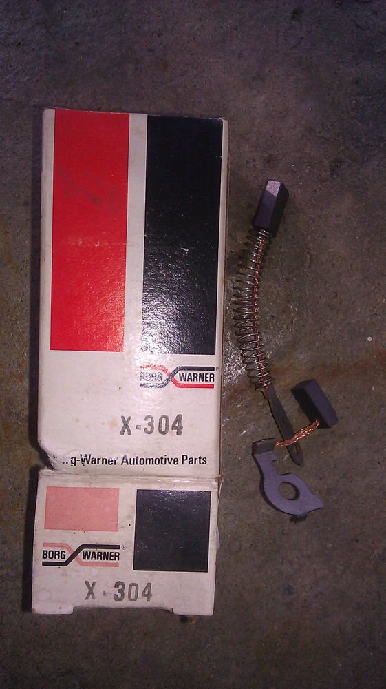 GENUINE BORG WARNER ALTERNATOR BRUSH SET X-304 / X304 NEW SURPLUS