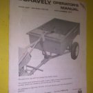 GENUINE GRAVELY TWO WHEEL TRACTOR CART OPERATOR'S MANUAL 22172