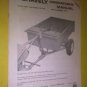 GENUINE GRAVELY TWO WHEEL TRACTOR CART OPERATOR'S MANUAL 22172