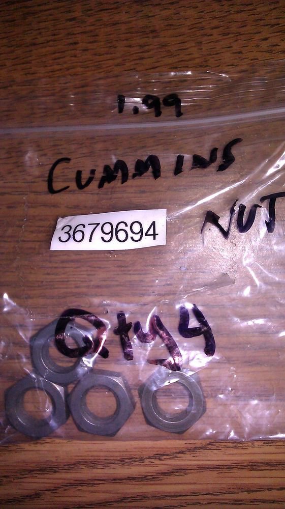 GENUINE CUMMINS NUT 3679694 NEW SURPLUS