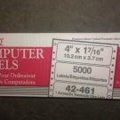 MACO COMPUTER LABELS 42-461 QTY 5000 WHITE LABELS