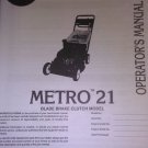 2000 EXMARK METRO 21 BLADE BRAKE CLUTCH MODELS OPERATOR'S MANUAL M216KASPC