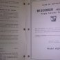 WISCONSIN MODEL AGND INSTUCTION BOOK & ILLUSTRATED PARTS CATALOG TTP20046