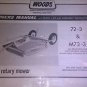 GENUINE WOODS ROTARY MOWER 72-3 / M72-3 OWNER'S / PARTS MANUAL F-6085 NEW SURPLS