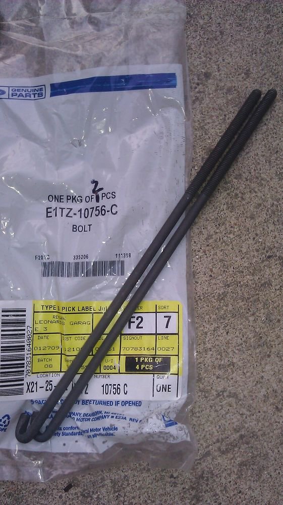 GENUINE FORD TIE DOWN BOLT E1TZ-10756-C / E1TZ10756C - 2 PACK!