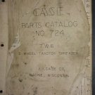 VINTAGE CASE 2 WHEEL TRACTOR SPREADER TW6 PARTS CATALOG #724