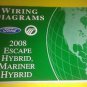 FORD ESCAPE HYBRID MARINER HYBRID 2008 WIRING DIAGRAMS FCS-14328-08 / FCS1432808