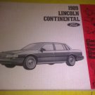 LINCOLN CONTINENTAL 1989 ELECTRICAL VACUUM TROUBLESHOOTING MANUAL FPS-12172-89