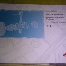 DEUTZ 914 ERSATZTEILLISTE SPARE PARTS CATALOG 03123457 / 0312 3457