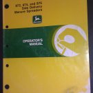 GENUINE JOHN DEERE 872/874/876 MANURE SPREADER OPERATOR'S MANUAL OMW40627 D1