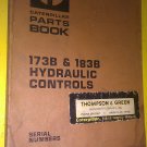CATERPILLAR 173B & 183B HYDRAULIC CONTROL PARTS BOOK UEG0243S REPLACES UEG0168S