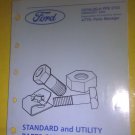 GENUINE FORD STANDARD AND UTILITY PARTS CATALOG FPS3733 / FPS 3733 FEB 2002