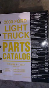 GENUINE 2000 FORD LIGHT TRUCK PARTS CATALOG VOLUME 1 TEXT FCS7753-00-LD