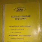GENUINE FORD PARTS COVERAGE DIRECTORY JANUARY 2001 / FPS-8516 / FPS8516