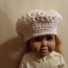 White Crocheted Slouch Hat