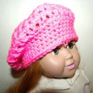 Bright Pink Crocheted Slouch Hat