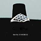 Item No. 01148 Tanzanite Ring: in Artisan Metal Setting