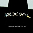 Item No. 00579 Sapphire(Blue) Ring: in 10K Yellow Gold Setting