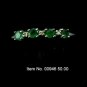 Item No. 00946 Natural Emerald Ring: in 10K White Gold Setting