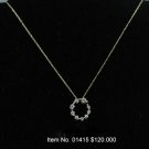 Item No. 01415 Diamond Necklace in 10 Yellow Gold Setting