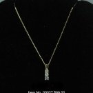 Item No. 00027 Diamond Necklace in 14K Yellow Gold Setting