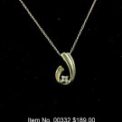 Item No. 00332 Diamond Necklace in 10 Yellow Gold Setting