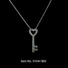 Item No. 01044 Diamond Necklace in 10K White Gold Setting