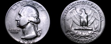 1946-P Washington Quarter Silver