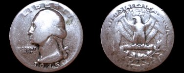1945-D Washington Quarter Silver